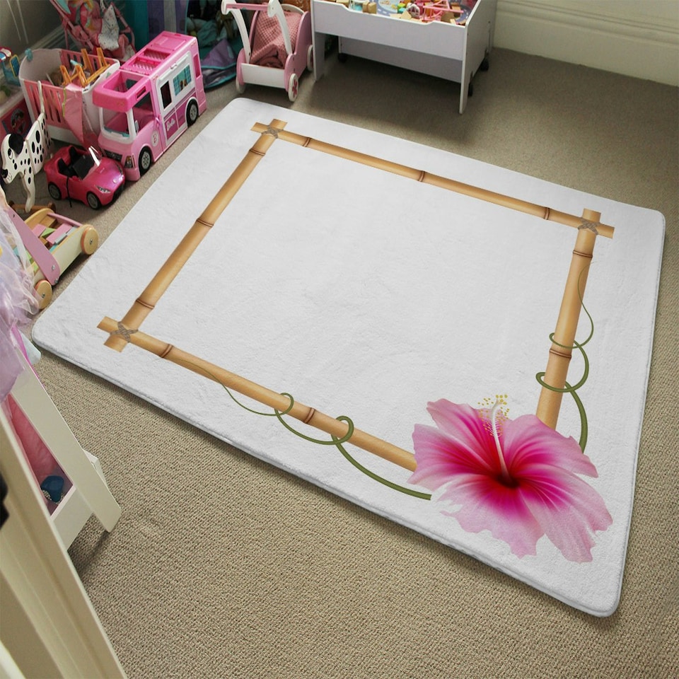 image 1 of Bamboo Border (Rug) Multi | Medium: 80x150cm