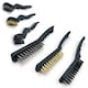 image 9 of 6-Piece Wire Brush Set Steel, Brass & Nylon Brushes for Rust & Detail Cleaning