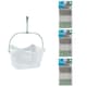 image 1 of JVL Peg Basket with 72 Plastic Dolly Clothes Pegs, Assorted Colours