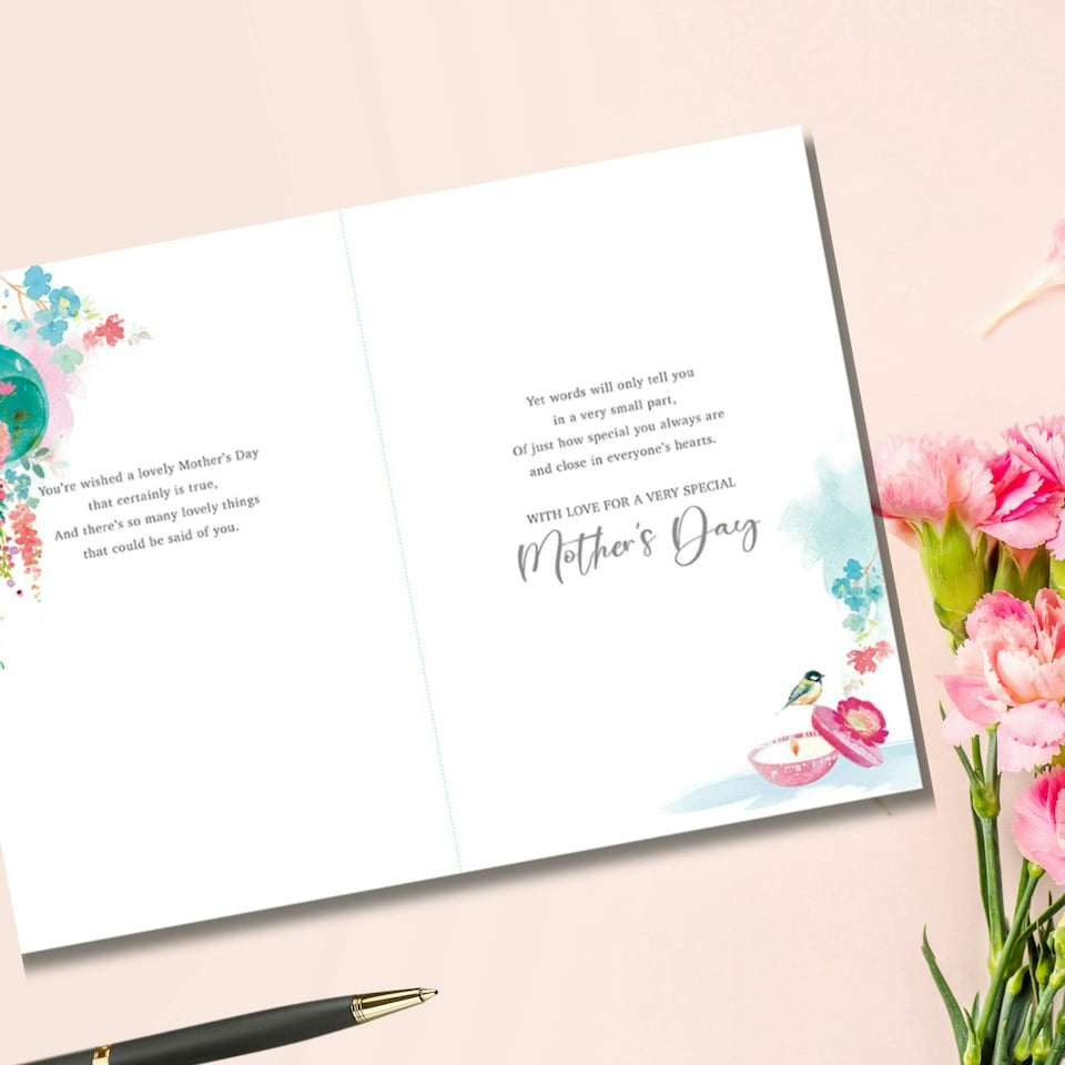 image 1 of Words 'n' Wishes Mother's Day Card for 23.5 x 16.5 cm,