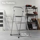 image 3 of VonHaus 3 Step Steel Folding Step Ladder with Anti Slip Feet