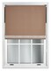 image 1 of FURNISHED Thermal Blackout Roller Blinds with Diamante Edge Made to Measure Window Shade | Brown | Brown | (W) 210cm x (L) 165cm
