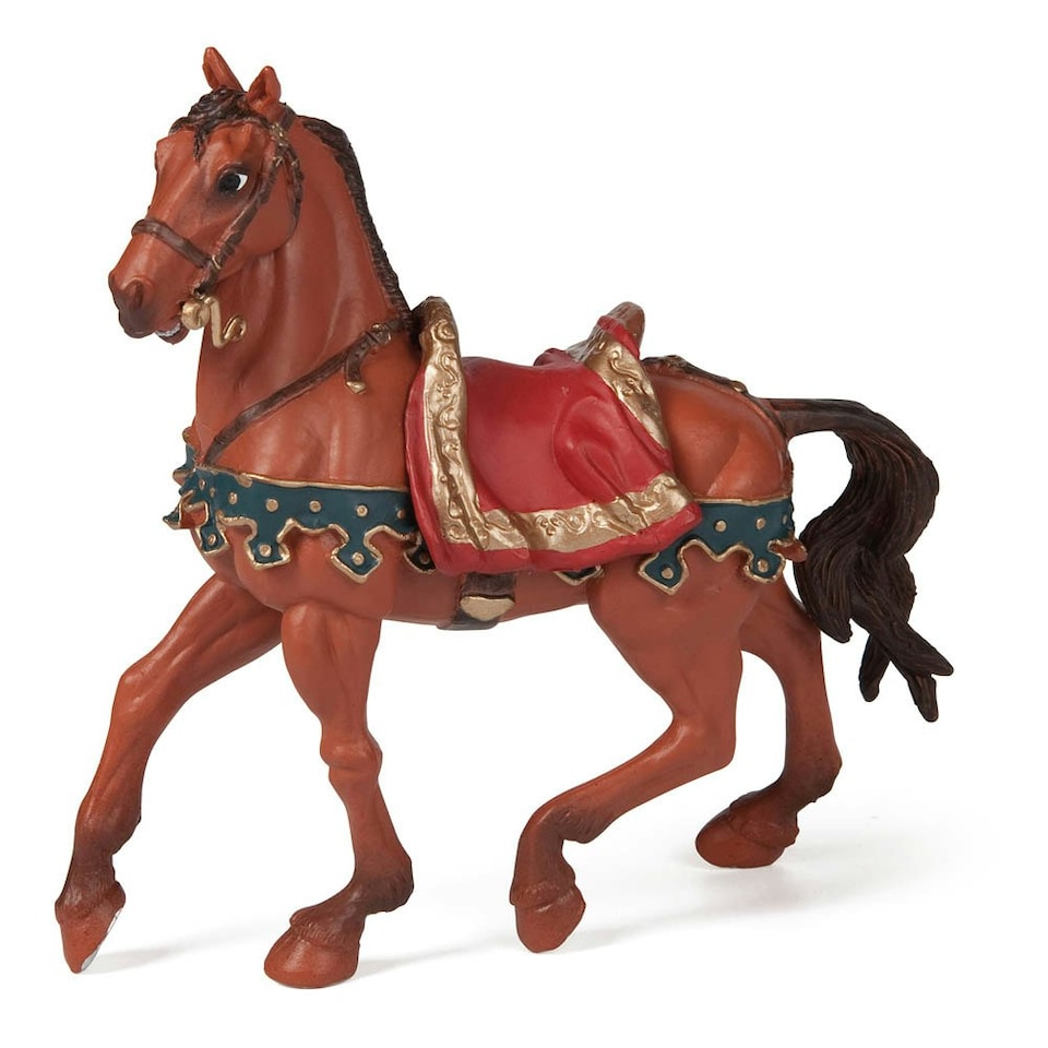 image 1 of PAPO Historical Characters Caesar's Horse Toy Figure