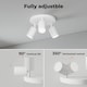 image 5 of EMITTO 3-Way Spotlight Ceiling Light Adjustable GU10 Modern White Round Base