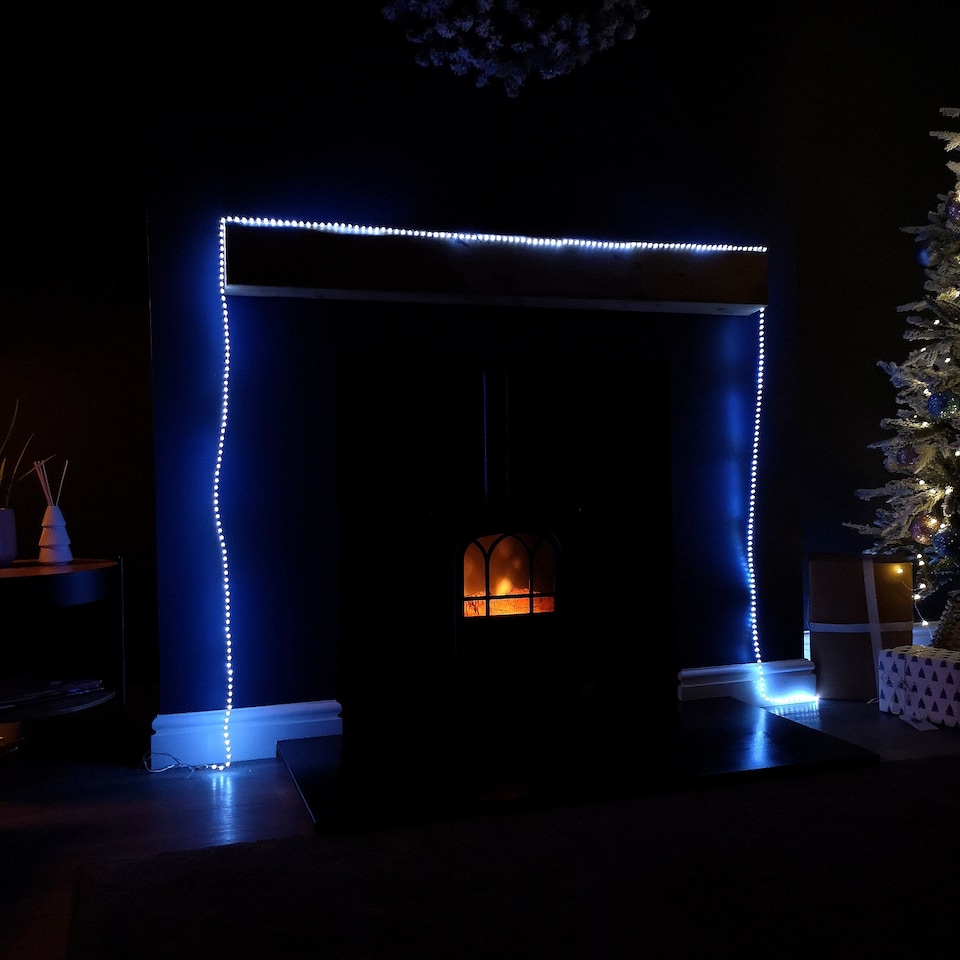 image 1 of 12.8m Compact MicroBrights Christmas Lights with 800 LEDs in White