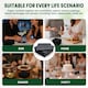 image 3 of ECONX Black 2 Ply 4 Fold Paper Napkins Tissue Serviettes for Birthdays Weddings Parties 2000PK