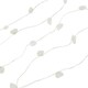 image 1 of ValueLights Crystal Gifting Matte White String Light and Integrated LED .6W Neutral White Bulb