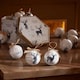 image 2 of Set of 14 Traditional Vintage Christmas Stags Tree Baubles