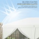 image 9 of Outsunny 3 x 6m Pop Up Gazebo Height Adjustable Party Tent w/ Storage Bag Black