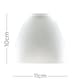 image 3 of ValueLights 3 Pack White Frosted Glass Replacement Light Shades