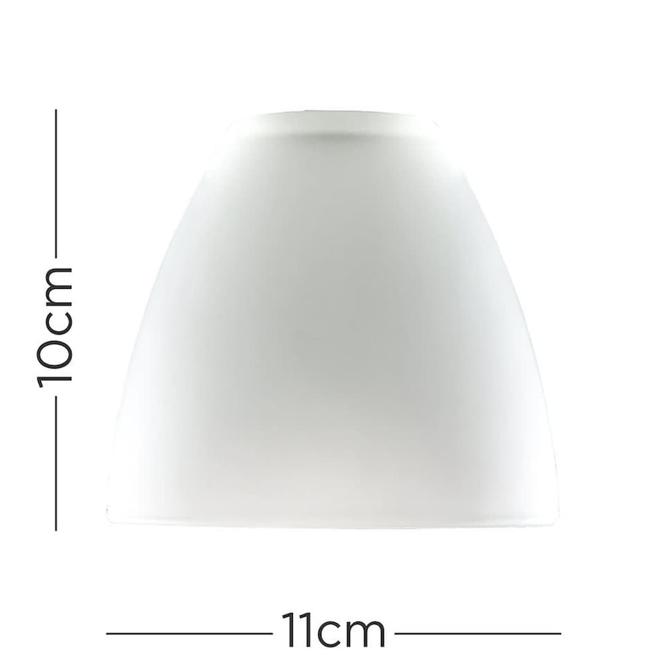 image 1 of ValueLights 3 Pack White Frosted Glass Replacement Light Shades
