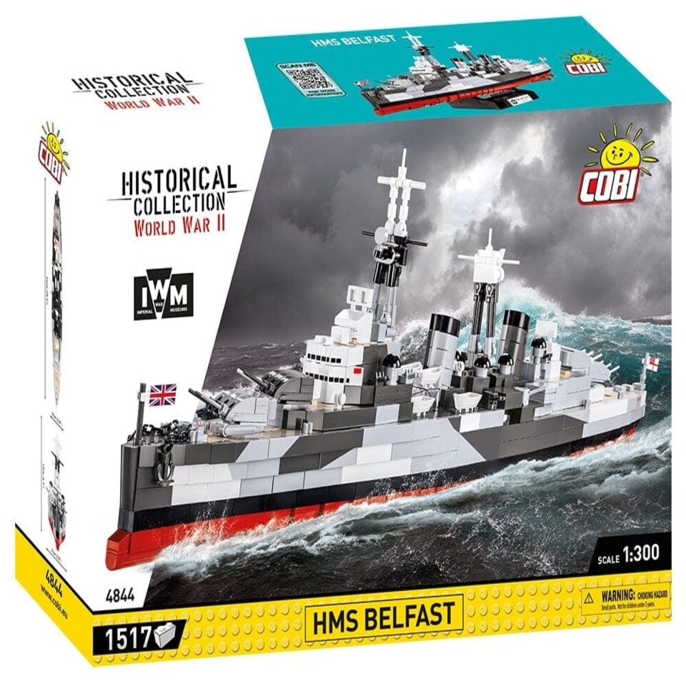 image 1 of HMS Belfast ship brick model - COBI 4844 - 1517 bricks