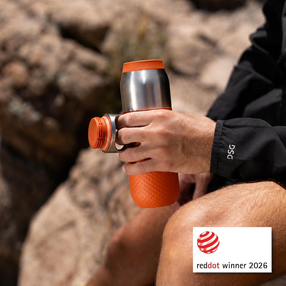 image 1 of ION8 ROAM Insulated Steel Water Bottle, Rubberised, 655ml / 22oz