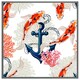 image 4 of Anchor & fish (Picture Frame) White | XL