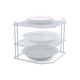 image 1 of Buckingham 3 Tier Kitchen Plate Organising Rack 23 cm ,  White