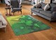 image 2 of World Map Yellow And Green Rug | Multi