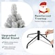 image 6 of COSTWAY 7FT Pre-Lit Artificial Christmas Tree Pop up Snow Flocked Xmas Tree LED Lights