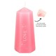 image 3 of Something Different Love Crystal Candle - Pink/White - One Size Pink | One Size