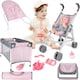 image 1 of 5 in 1 Baby Doll Pretend Accessories Play Set Pink
