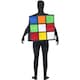 image 4 of Rubik`s Unisex Adult Puzzle Cube Costume - Multicoloured - One Size One Size