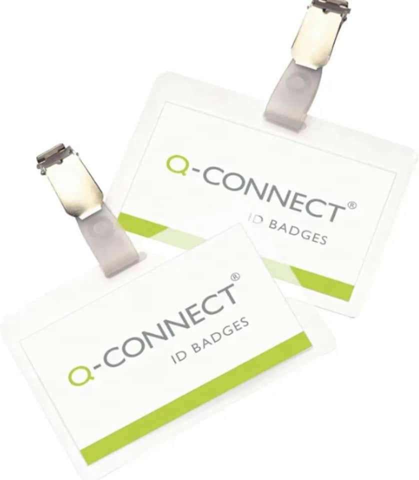 image 1 of Pack of 25 Hot Laminating ID Badges With Clip