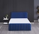 image 5 of Ottoman Gas Lift Storage Bed 4ft6 Double Blue Velvet Bedroom Furniture