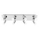 image 2 of ValueLights Large Rectangular Polished Chrome Plate 8 Way Adjustable Ceiling Spotlight - with 8 x 5W Cool White GU10 LED Bulbs Chrome