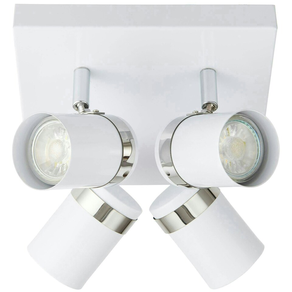 image 1 of Camden 4 Light White Ceiling Spotlight Plate