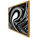 image 5 of Black marbled paint (Picutre Frame) White | S