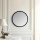 image 2 of Classic Round Contemporary Mirror Black Black | 50x50x2cm