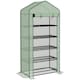 image 6 of Outsunny Widened Mini Greenhouse 5 Tier Green House, 193H x 90W x 49Dcm, Green