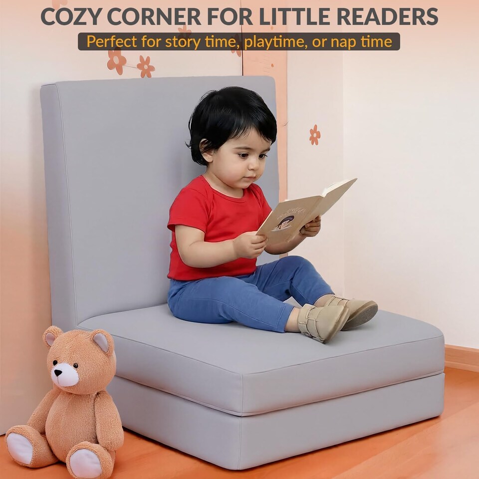 image 1 of Tri Fold Fold Out Z Bed Futon Sofa Chair Mattress
