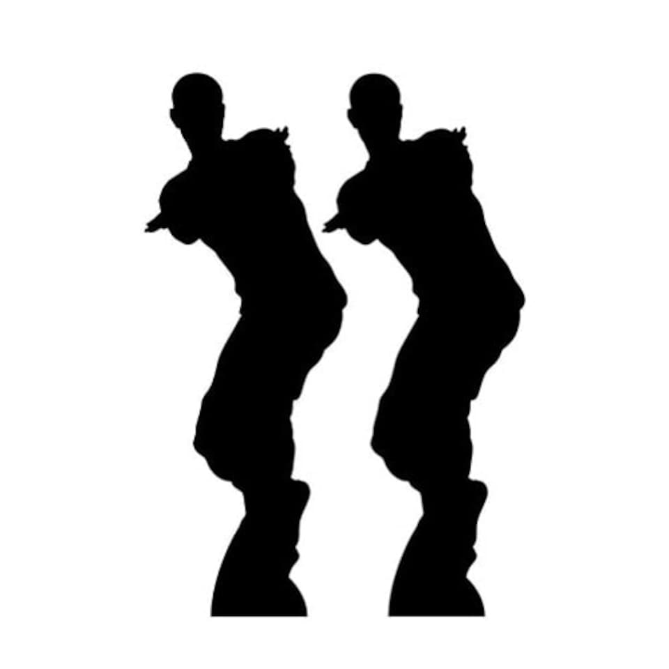 Dancing Gamer Silhouette Lifesize Cardboard Cutout 172cm - Pack of 2