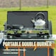 image 2 of Milestone Camping 18929 Double Burner Gas Stove and Grill