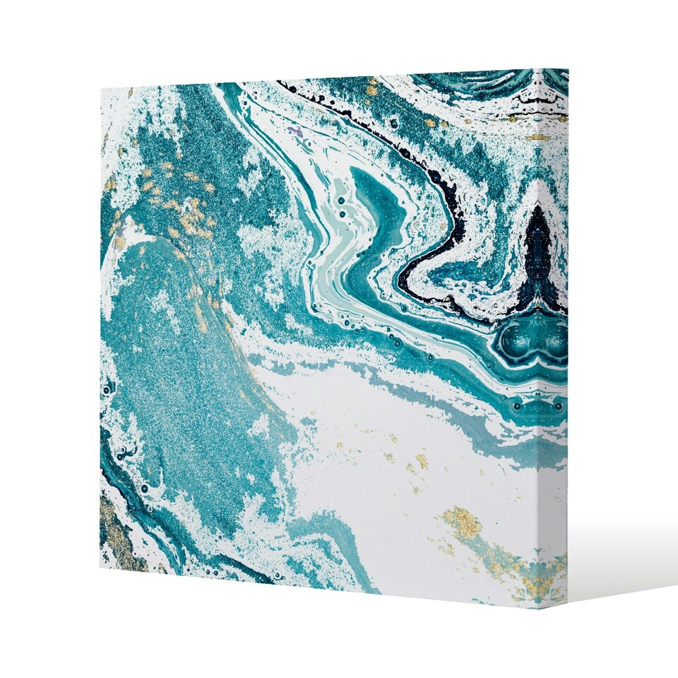 image 1 of Blue Marble (Canvas Print) 46 x 46 x 4cm