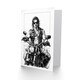 image 2 of Birthday Card Biker Drawing Muscle Sexy Motorbike Leather For Him Her