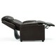 image 4 of Studio Bonded Leather Recliner w Drink Holders Sofa Chair (Brown)