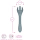 image 3 of Tiny Dining Baby Silicone Weaning Fork - Tradewinds Grey