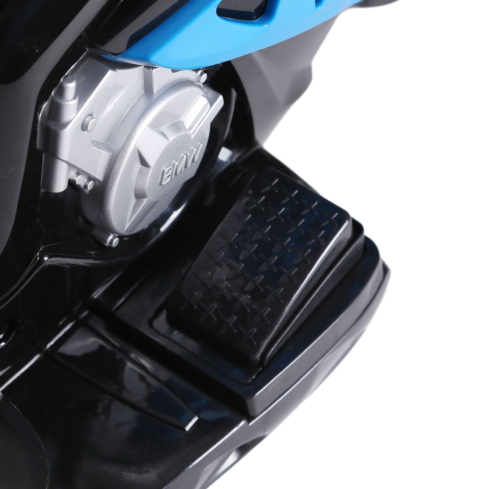 image 1 of HOMCOM BMW S1000RR Licensed 6V Kids Electric Motorbike 3 Wheel Ride on Motorcycle with Headlights Music for 18-36 Months, Blue