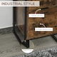 image 5 of HOMCOM Industrial 3-Drawer Bedroom Chest of Drawers with Metal Frame, Brown