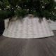 image 7 of 40/58cm Samuel Alexander KD Willow Christmas Tree Skirt Wicker Rattan- Medium White Wash