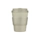 image 1 of Ecoffee Cup 8oz 240ml Reusable Eco-Friendly 100% Plant Based Coffee Cup with Silicone Lid & Sleeve - Melamine Free Travel Mug N/A | Molto Grigio