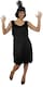 image 1 of Ladies Black Flapper Dress | Black | XS