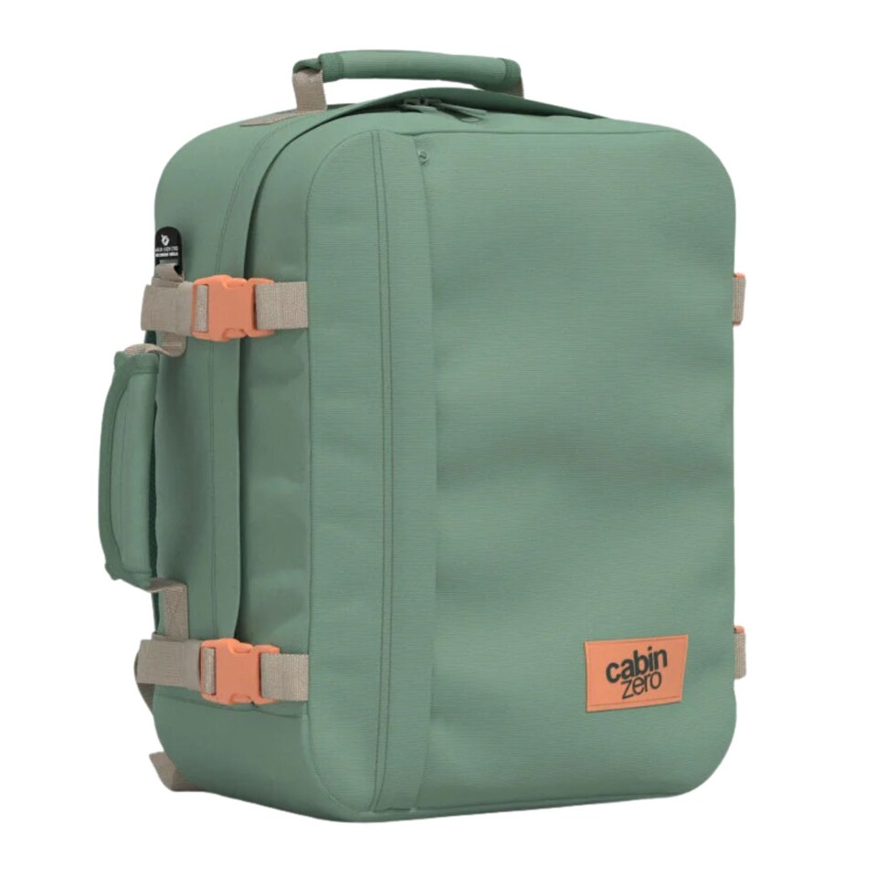 image 1 of CabinZero Classic 28L Lightweight Cabin Backpack, Airline Approved Underseat | Green | Sage Forest