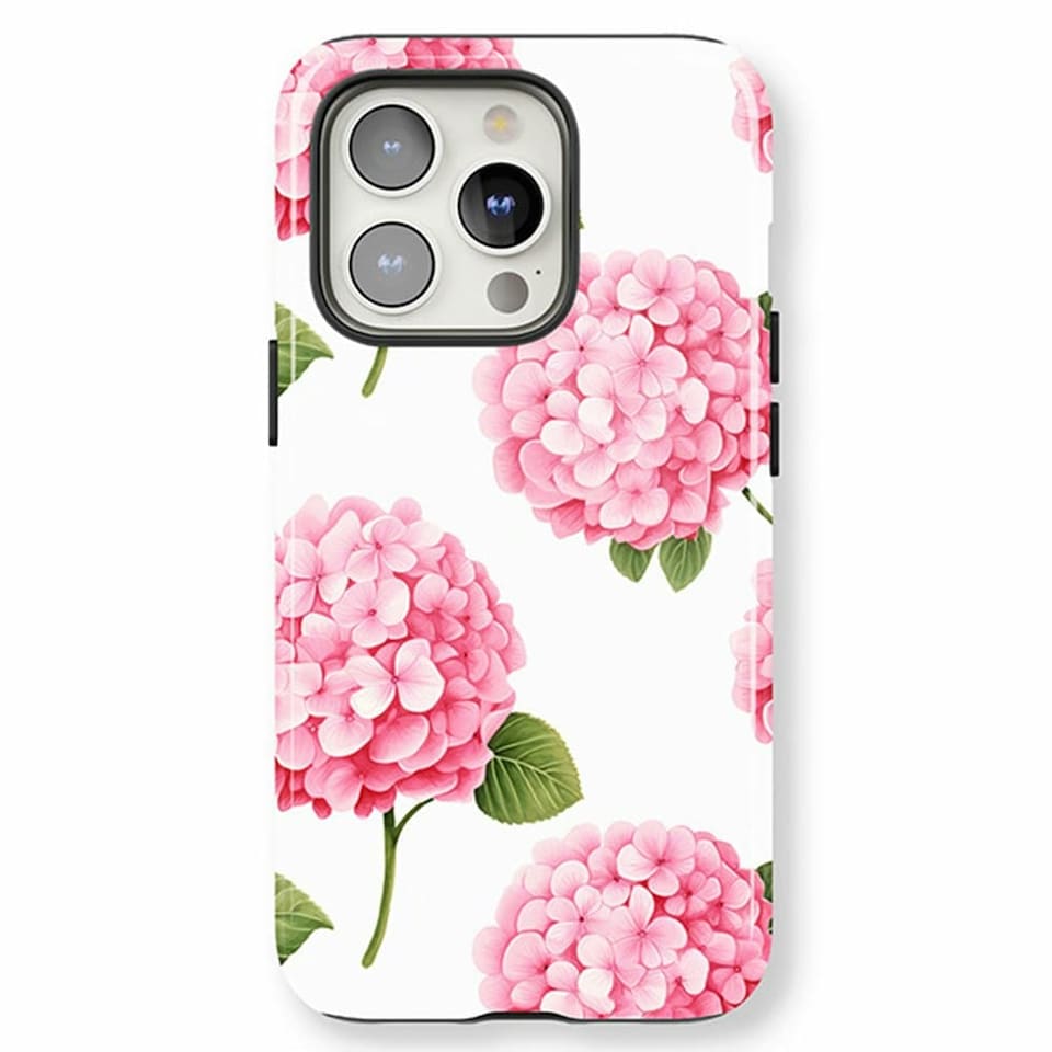 image 1 of Hydrangeas Phone Case | Pink | iPhone 14 Pro Max
Slim | iPhone 14 Pro Max
Slim