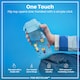 image 3 of Leak Proof Kids Water Bottle, BPA Free, 350ml (12oz) | Blue | Robots | One Size