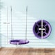 image 5 of AIYAPLAY Nest Swing Set, 100 cm Saucer Tree Swing Set for Kids, Purple