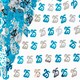 image 1 of 4 Packs of 14g Blue & Silver 25th Confetti