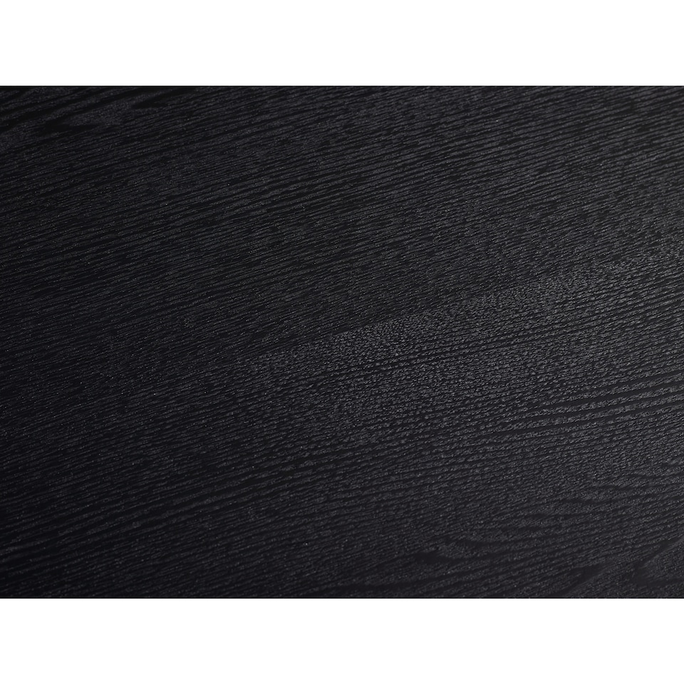 image 1 of Louis Fluted Compact Coffee Table - Black