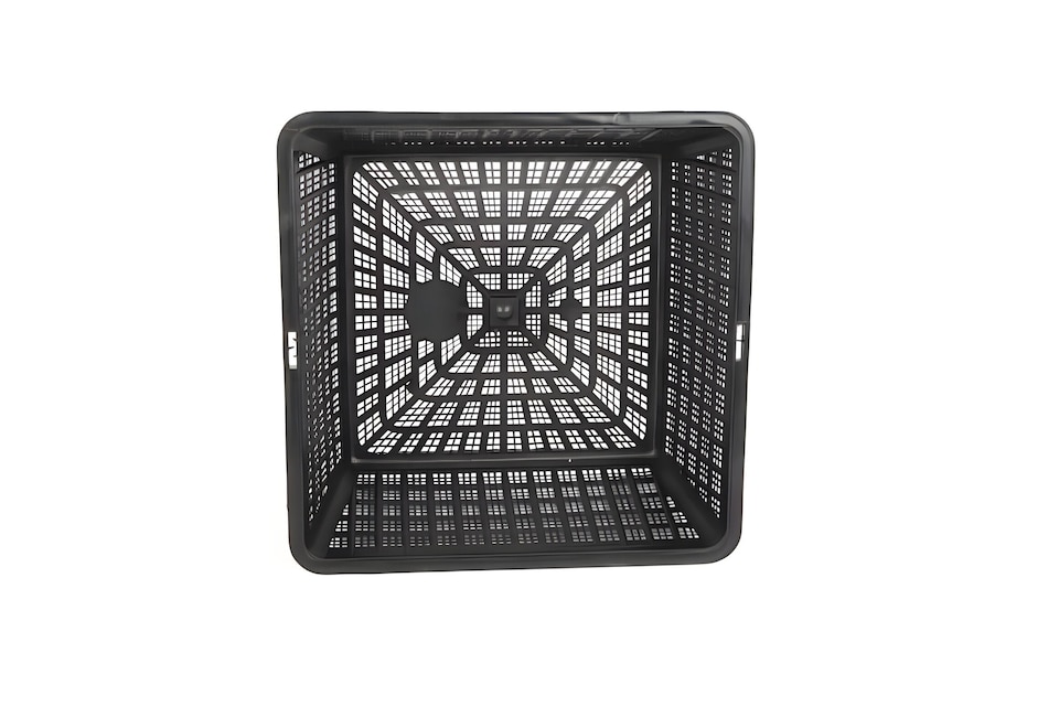 image 1 of Aquatic Pond Planting Basket - Square - 19cm / 2 Ltr - Mesh Plant Pot for Water Garden Ponds, Protects Roots from Fish